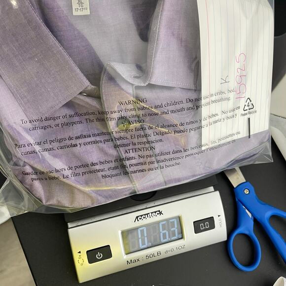 Express button up shirt men's XL violet purple with gray trim casual un tucked - Picture 12 of 13